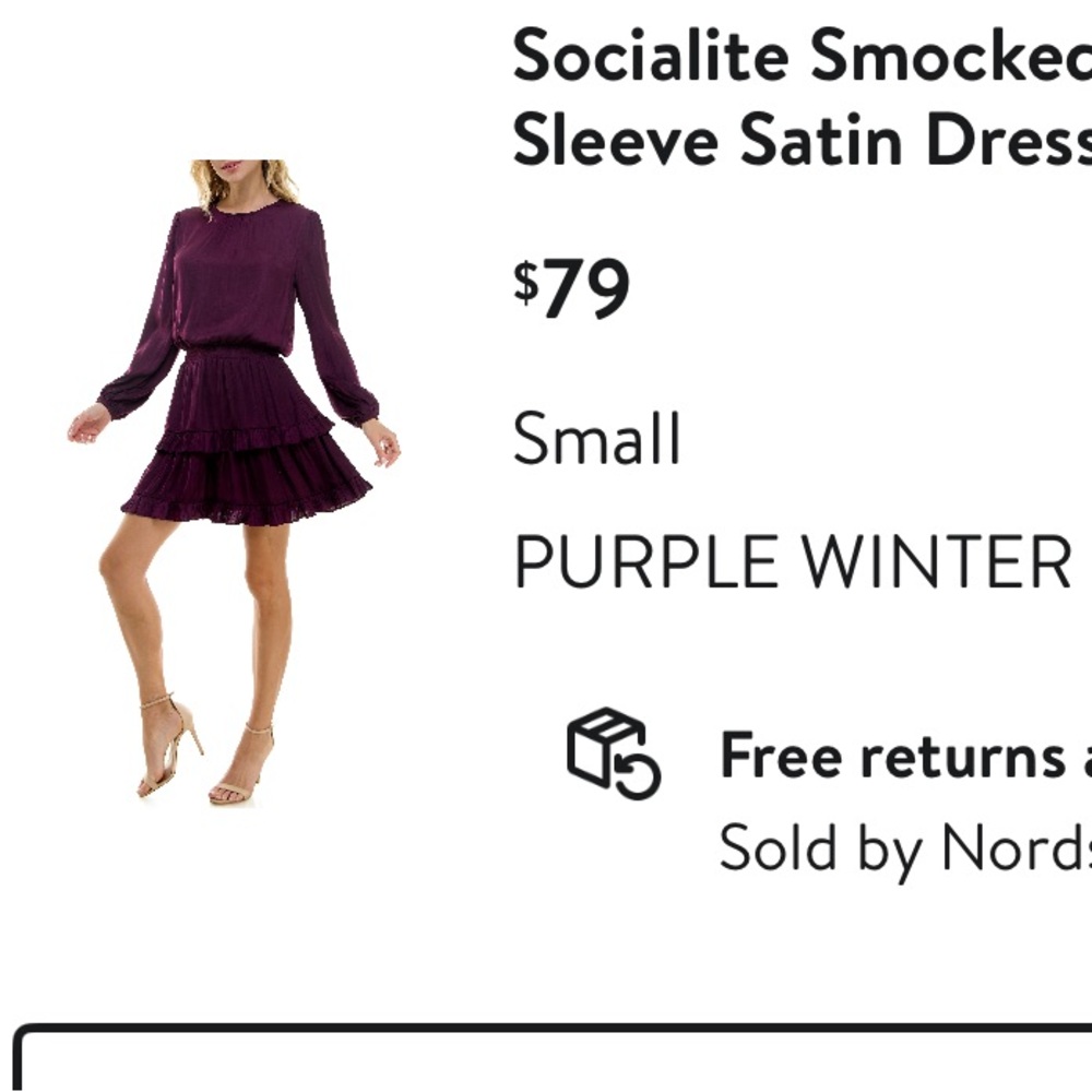 Socialite tiered dress size small